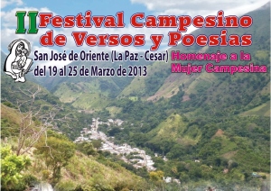 Cartel del Festival campesino de poesía de San José 